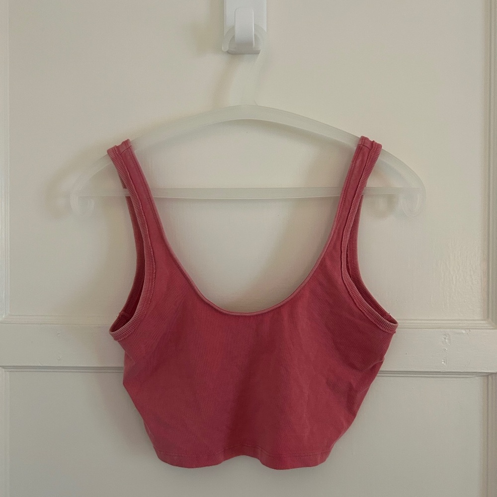 FP Movement by Free People Hot Shot Crop Tank Small Rose Pink